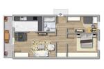 Etagenwohnung Magdeburg Großer Silberberg - 3 Zimmer, 70 m&sup2;, 527&euro; | Angebot:26264155