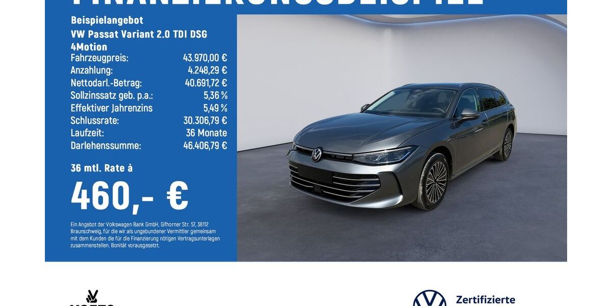 VW Passat Variant 15.992 km 43.690 &euro; Magdeburg 39126