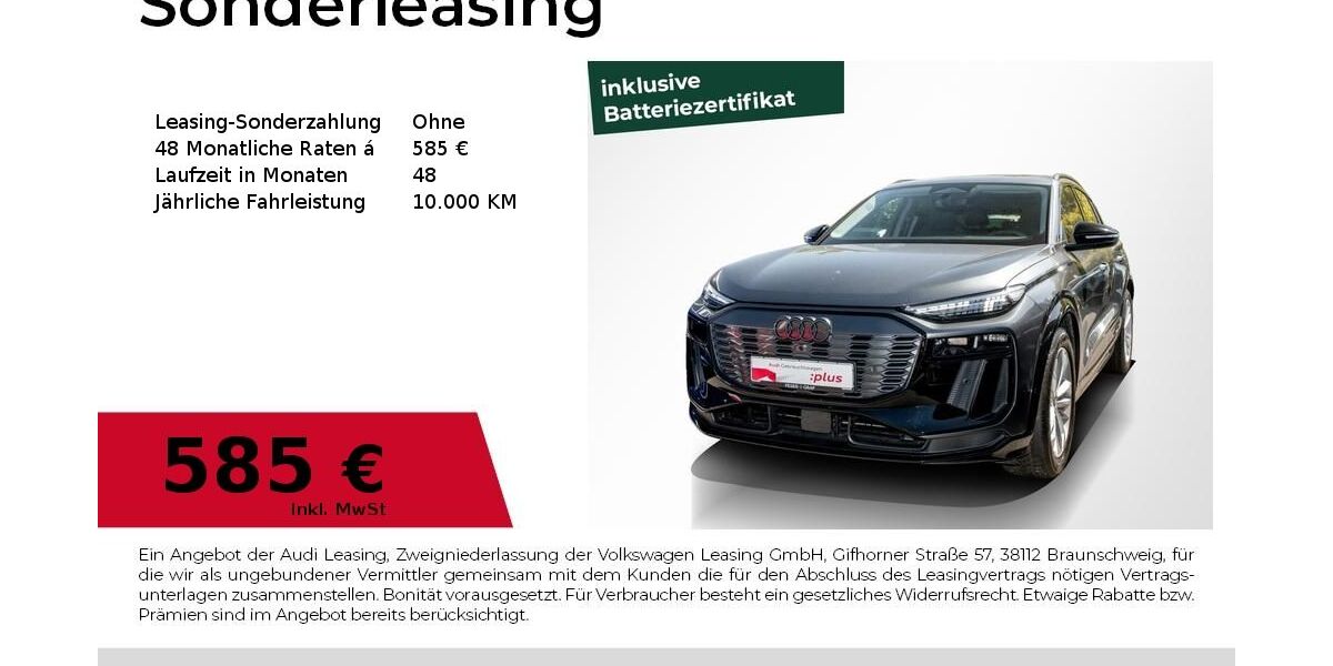 Audi Q6 e-tron 7.112 km 59.940 &euro; Magdeburg 39126